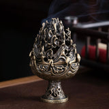 Large Vintage Copper Incense Burner - Bronze Ornament-1915198098708238342