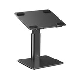 Black Portable Aluminum Laptop Support - Lifting And Raising-1915196962995572742