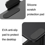 Black Portable Aluminum Laptop Support - Lifting And Raising-1915196962995572738