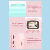 Rotating Lens Kids Digital Camera - Pink Hd Printable-1915198355433197572