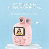 Blue Cartoon Kids Digital Camera With Rotating Lens - 16G Hd Print-1915197650756571139