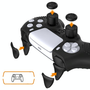 Black Polka Dot Silicone Joystick Cover For Ps5 Controller-1922443422086598657