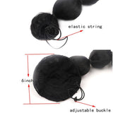 Long Drawstring Shaggy Bubble Ponytail Wig - 33-1915197629072019459