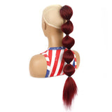 Long Drawstring Shaggy Bubble Ponytail Wig - Bug-1915197171477647360
