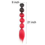 Long Shaggy Drawstring Ponytail Wig With Bubble Shape - 1Btred-1915197660336361474