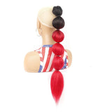 Long Shaggy Drawstring Ponytail Wig With Bubble Shape - 1Btred-1915197660336361477