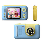 Kids' 2.4 Reversible Hd Photo Camera With Bracket - Yellow / Blue-1915197839022100486