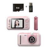 Kids' 2.4 Hd Reversible Camera With 8Gb Memory Card & Reader - Pink-1915197648839774214