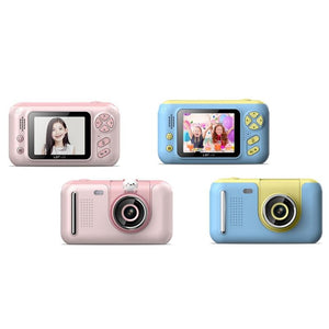 Kids' 2.4 Hd Reversible Camera With 8Gb Memory Card & Reader - Pink-1915197648839774209