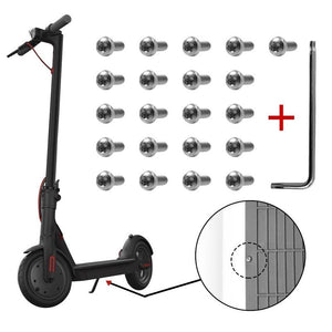 21-Piece Battery Compartment Screws Set For Xiaomi Mijia M365 Pro - White-1915197148899708929
