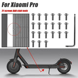 21-Piece Battery Compartment Screws Set For Xiaomi Mijia M365 Pro - White-1915197148899708932