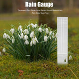 Outdoor Garden Rain Gauge - Transparent Plastic - 25X4.5X2.7Cm-1915196808548716549