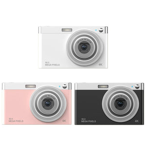 4K 8X Optical Zoom Telescopic Lens Digital Camera With Card Reader & 32G - White-1915197024211439617