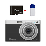 4K 8X Optical Zoom Telescopic Lens Digital Camera With Card Reader & 16G - Black-1915197845611352064