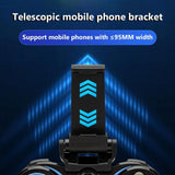 Wireless Bluetooth Game Handle For Android / Ios Phones With Holder - Blue / Black-1915196892803895300