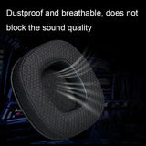 Breathable Headphone Covers - 1 Pair - Ice Silk Black-1915198314765225987