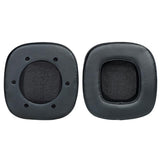 Breathable Sponge Headphone Covers - Black Leather 1 Pair-1915197980349173765