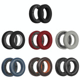 Breathable Leather Headset Cover For Focal Clear Mg Pro - Black Fiber 2 Pack-1915198271295459329