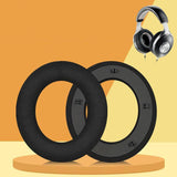 Breathable Leather Headset Cover For Focal Clear Mg Pro - Black Fiber 2 Pack-1915198271295459333