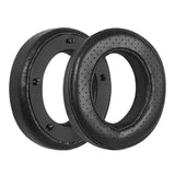 Breathable Leather Headset Cover For Focal Clear Mg Pro - Black Lambskin 2 Pack-1915197161209991174
