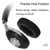 Breathable Leather Headset Cover For Focal Clear Mg Pro - Black Lambskin 2 Pack-1915197161209991171