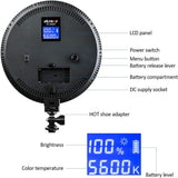 Intelligent Circular Led Photography Fill Light - Digital Display-1915198066626007043