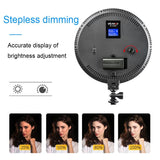 Intelligent Circular Led Photography Fill Light - Digital Display-1915198066626007044