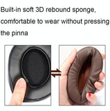Edifier W855Bt Headset - Soft Breathable Sponge Cover Black Lambskin 2 Pcs-1915197972702957570