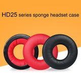 Black Wrinkled Headset Sponge Cover For Sennheiser Hd25 Series - 1 Pair-1915197440974262274