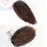 Short Fluffy Drawstring Perm Curly Ponytail Wig - 1Bh30-1915197965576835074