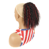 Short Fluffy Drawstring Perm Curly Ponytail Wig - 1Bhbug-1915197167165902854
