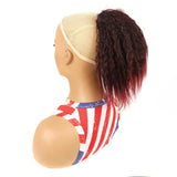 Short Fluffy Drawstring Perm Curly Ponytail Wig - 1Btbug-1915198373292544006