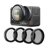 Aluminum Alloy Cpl Filter Set For Dji Action 3 / 4 Lens-1915197134014124038