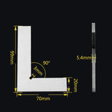 90 Degree Carbon Steel Right Angle Ruler - 100X70Cm-1915198072175071235