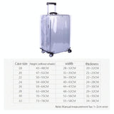 Waterproof Transparent Pvc Trolley Suitcase Cover - 20 Inch Rimless-1915198322998644739