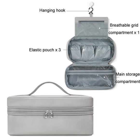 Multifunctional Leather Storage Bag For Dyson Airwrap - Grey-1915196915725766657