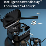 Wireless Stereo Earphones With Charging Case - Black-1915196952421732354