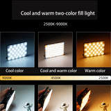 5W Mobile Phone Fill Light For Live Broadcast With Screen - V11 Cool & Warm-1915197854796877831
