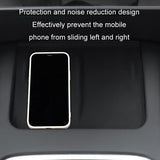 Non-Slip Silicone Wireless Charging Mat For Tesla Model 3 / Y - Black-1915196901943283717