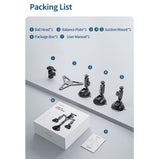 Car Mount For Action Camera With Suction Cup-1915196987205095426