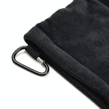 Grey Microfiber Golf Ball Cleaning Towel With Carabiner Hook-1915196845307596803