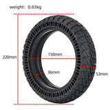9X2.25 Electric Skateboard Tire For Xiaomi M365 / Kugoo M4 - Black-1915196872763510787