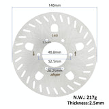 140Mm 6-Hole Disc Brake For Xiaomi Ninebot Electric Scooter Gt1 / Gt2-1915197591235203074