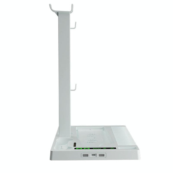 Ps5 Cooling Handle With Charging Base And Disc Storage Rack - White-1915197139391221761