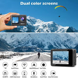 Outdoor Waterproof Dual Screen Wifi Sports Camera With Anti-Shake Hd Video-1915196866878902278