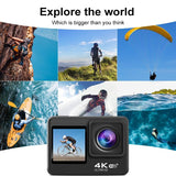 Outdoor Waterproof Dual Screen Wifi Sports Camera With Anti-Shake Hd Video-1915196866878902280