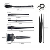 8-Piece Computer Cleaning Brush & Tweezer Set For Keyboard & Electronics-1915198329151688705