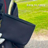 Black Portable Golf Ball Cleaning Bag - Waterproof & Removable-1915196687824064519