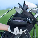 Black Portable Golf Ball Cleaning Bag - Waterproof & Removable-1915196687824064521