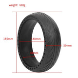8X2.125 Inch No-Inflate Tire For Ninebot Es1 / 2 / 4 Scooter - Black-1915196853461323780